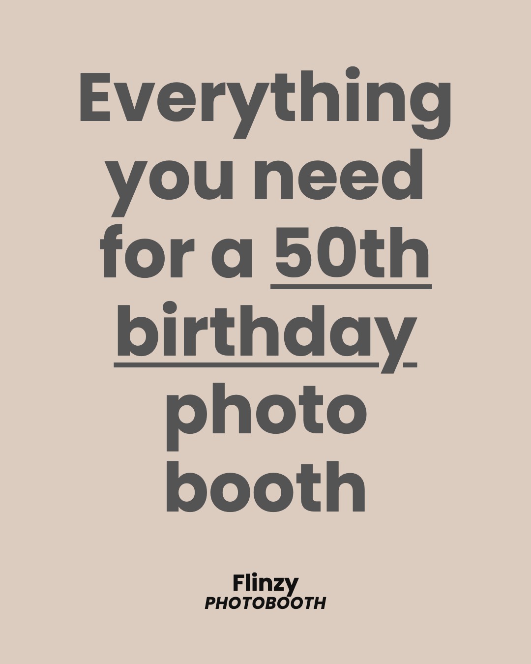 Everything You Need for a 50th Birthday Photo Booth